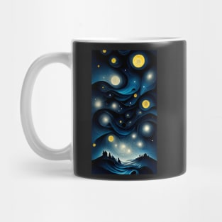 The starry night Modern Art Mug